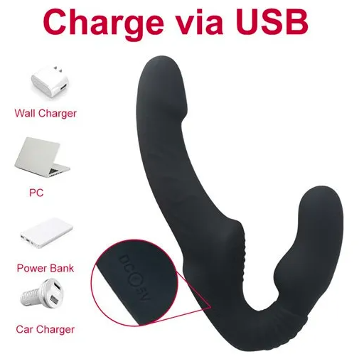 Dương Vật Giả 2 Đầu Điều Khiển Từ Xa Yunman Rung Mạnh Strap On Dildo Cho Les